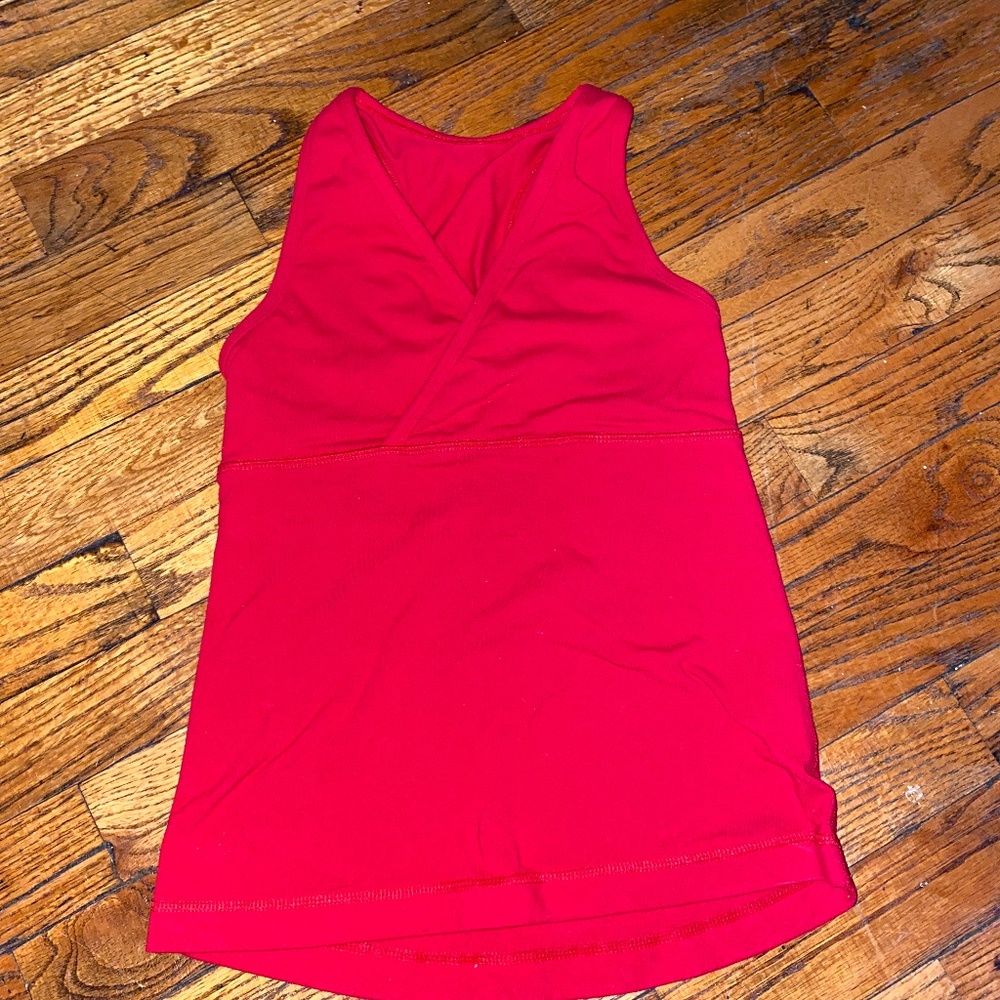 Red Lululemon tank